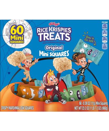 Rice Krispies Treats Mini Marshmallow Snack Bars - Halloween Pack (60 Bars) - Buy Online on GoSupps.com