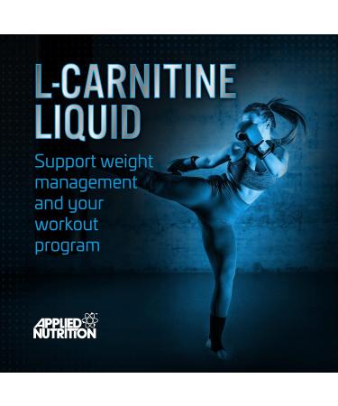 Applied Nutrition L Carnitine 3000 Liquid - Vegan L-Carnitine with Green Tea & Vitamin C - Energy & Weight Management - Tangy Orange Flavor - 480ml - Buy Online on GoSupps.com
