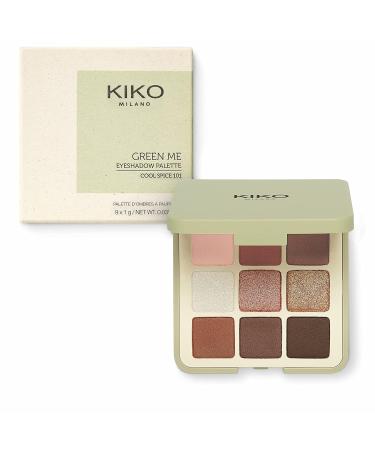 Kiko Milano Green Me Eyeshadow Palette 101 | 9 Shades Matte Pearl Metallic | Cool Spice | International Shipping Available - Buy Online on GoSupps.com