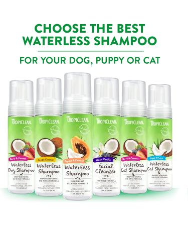 TropiClean Hypoallergenic Waterless Dog Shampoo 7.4 Fl Oz - Made in USA - Buy Online on GoSupps.com