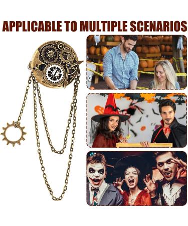 Vintage Barrettes for Women | Gear Punk Resin Brooch | Lightweight Decorative Hair Barrette Portable Hair Pin for Proms Parties Cosplay Homecoming Dances - Buy Online on GoSupps.com