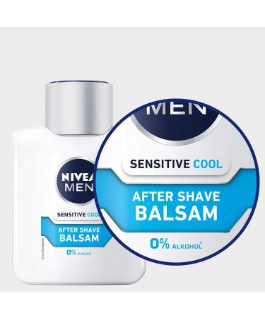 Nivea Men Sensitive Cool After Shave Balm 100ml - Soothing Skincare with Chamomile & Vitamin E (2 Pack) - International Shipping Available - Buy Online on GoSupps.com