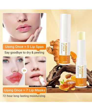 3PCS Turmeric Lip Balm for Smokers - Long-Lasting Moisturizer for Dry Cracked and Dull Lips - Reduces Lip Lines & Flakes - Daily Hydrating Lip Care for Smooth Soft Lips 3PCS LIP BALM - Buy Online on GoSupps.com