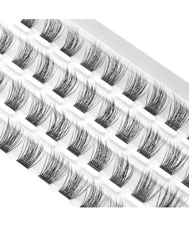 CarLary DIY Eyelash Extensions - 40 Mini Cluster Lashes | Wispy Fluffy C Curl Pack 14mm - Buy Online on GoSupps.com