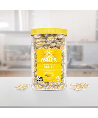 Buy HALLS Relief Honey Lemon Cough Drops - Bulk 250 Count for Soothing Cough Relief | Fast International Shipping - Buy Online on GoSupps.com
