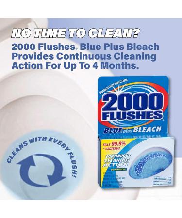 Buy 2000 FLUSHES Blue Plus Bleach Toilet Bowl Cleaner - Pack of 12 | Automatic Cleaning Fresh Scent 3.5 OZ | International Shipping Available - Buy Online on GoSupps.com
