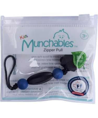 Munchables Sensory Chewable Zipper Pull (Black Donut Zipper Pull) - Buy Online on GoSupps.com