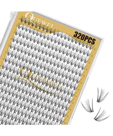 Eyelash individually quew 320stck Individual eyelashes for eyes make-up 20d 0.07 c curl mix 12-18mm artificial eyelashes DIY cluster eyelash individual lashes lashes lash bush reusable (20d-c-12-18) 1 piece (1 Pack) 20d 0.07c mix 12-18mm