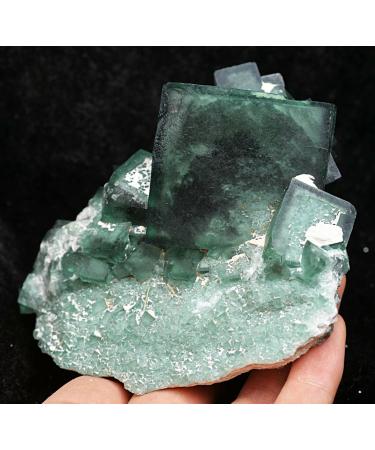 487g Natural Green Cube Fluorite Quartz Crystal Cluster Specimen ningxiao - Buy Online on GoSupps.com