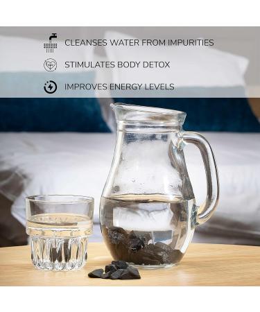 Slungite Stones for Water Purification - 1000g | Scorchit Chips for Crystal Water Bottles | Sustainable Home & Wellness - Buy Online on GoSupps.com