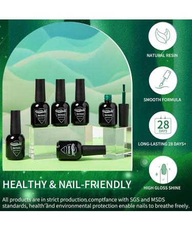 Green Gel Nail Polish Set - 6 Colors 10ml 2022 Christmas Kit - Olive, Neon, Avocado, Dark Green - Soak Off, DIY Manicure Gift for Girls & Women - 0.33 Fl Oz (Pack of 6) - Buy Online on GoSupps.com