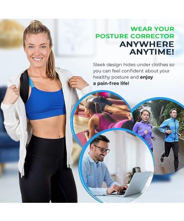 SENSESCOLLECTIONS Back Posture Corrector - Comfortable and Effective Clavicle Brace for Pain Relief - Adjustable Neoprene Spinal Support for Men and Women - Buy Online on GoSupps.com