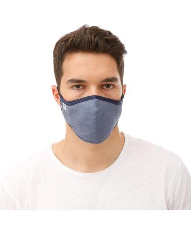 Pro Reusable Face Mask - Breathable 3 Layer Washable Cloth Anti-Fog Nose Wire Adjustable Ear Straps - Unisex International Shipping - Buy Online on GoSupps.com