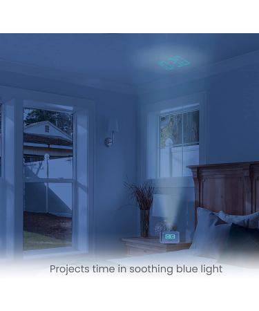 Homedics Sound Machine and Alarm Clock with Time Projection. White Noise Sound Machine with a Digital FM Alarm Clock Radio  8 Sounds  Snooze  Sleep Timer and Night Light - Buy Online on GoSupps.com