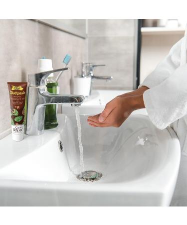 THE DIRT Coconut Oil Toothpaste - Fluoride & Gluten Free Natural Oral Care - Cacao Mint Flavor (72g 10 Weeks Supply - Buy Online on GoSupps.com