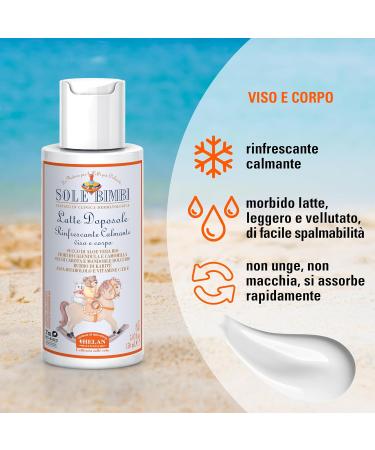 Helan Zool Bimbi Soothing aftersun lotion for children vitamin E aloe vera calendula moisturizing aftersun with jojoba oil olive oil soothing body lotion chamomile Made in Italy 200 ml - Buy Online on GoSupps.com