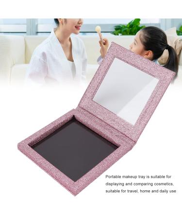 Shop Pink Magnetic Makeup Palette - Empty Square Self-Adhesive Palette with Transparent Lid for Eyeshadow Lipstick Blush & Powder - International Shipping Available - Buy Online on GoSupps.com
