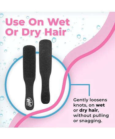 Wet Brush Men's Detangler Brush Black - Promotes Hair Growth, Stimulates Scalp & Beard, Prevents Breakage - Pain-Free, Intelliflex Bristles - Ideal for All Hair Types - Buy Online on GoSupps.com