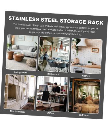 Zerodeko 2-Pack Rustproof Toothbrush Holder & Cup - Elegant Bathroom Organizer for Toothbrushes Razors & Makeup Brushes - Light Luxury Steel Design (24x14cm) - Buy Online on GoSupps.com