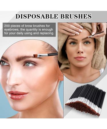 Buy Gerrii 200-Piece Disposable Angled Eyebrow Brushes - Bulk Eyeliner & Brow Tint Tools for Salon & Beauty | International Shipping Available - Buy Online on GoSupps.com
