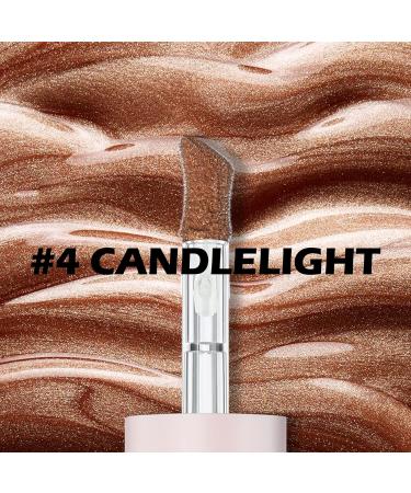 Erinde Liquid Highlighter Makeup - Candlelight Shimmer Cream for Natural Face & Body Glow - Brightening Liquid Highlighter for Makeup - 1 count - Buy Online on GoSupps.com