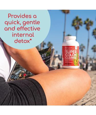 Health Plus Super Colon Cleanse - 120 Capsules | Natural Detox & Digestive Support - Buy Online on GoSupps.com
