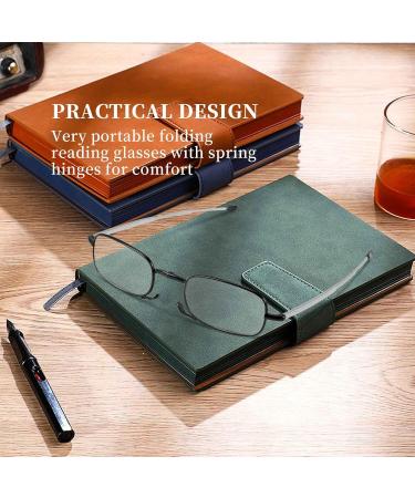 Umwhcw Portable Foldable Reading Glasses - Compact 2.0 Black with Mini Flip Top Bag for Men & Women - Buy Online on GoSupps.com