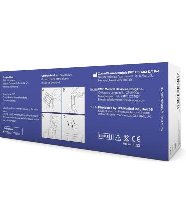 JFA Medical Isotonic Sodium Chloride 0.9% NaCl Inhalation Saline Solution - Box of 20 X 2.5ml Unit-dose Vials - Buy Online on GoSupps.com