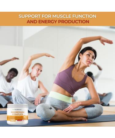 healblend Magnesium Complex Powder (Magnesium Citrate 350 mg in Each Scoop) - Supplement for Sleep Heart Health Cognitive Health Muscles Health Energy and Metabolism* - 60 Servings 1 - Buy Online on GoSupps.com