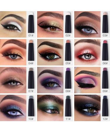LOKFAR Eye-Shadow Stick: Rotatable Cream Eyeshadow Pencil, Glitter Shimmer, 05 Orange Brown Shimmer - Buy Online on GoSupps.com