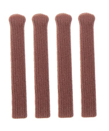 ABOOFAN 4 pieces of glasses hanging sleeve made of glass anti-slip pitch sleeve for glasses glasses spectrous tips ears for glasses temple slipproof cover knit