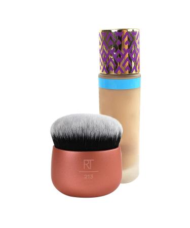 Real Techniques Foundation Makeup Blender - For Face & Body, Liquid & Cream Makeup - Dense Synthetic Bristles - Even Coverage - 1 Count - Buy Online on GoSupps.com