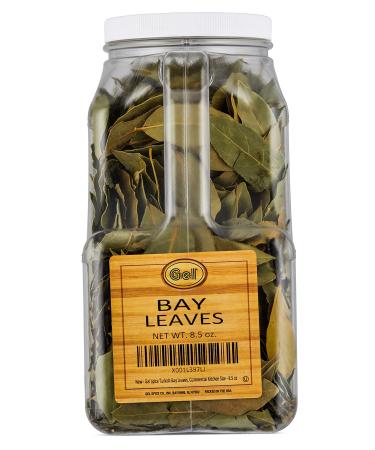 Gel Spice Turkish Bay Laurel Leaf, Dried Bay Leaves, Whole Bay Leave, Bay Leaf Herbs for Cooking | Professional Kitchen Size - 8.5 OZ