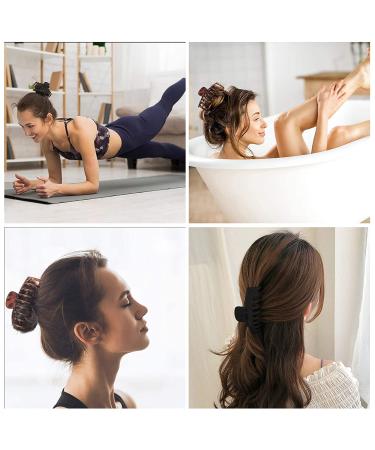 OWIIZI Large Claw Clips for Thick Hair - Matte Big Hair Claw Clips for Strong Hold - 4 Pack Jumbo Hair Clips for Women with Long Thick Hair - Buy Online on GoSupps.com