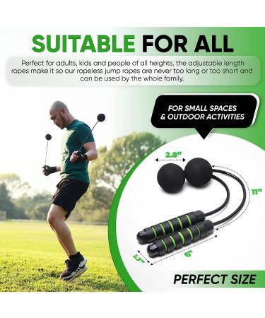 TugSport Cordless Jump Rope for Beachbody MBF - Adjustable Length, Ropeless Design - Eliminate Dad Bod with Indoor Jumprope - Great for Small Spaces - Buy Online on GoSupps.com