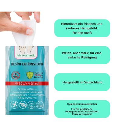 100 Individually Packaged Perfume-Free Wet Wipes | Hygiene Towels for Travel Sports Hotel & Catering | Direct from Manufacturer - Buy Online on GoSupps.com