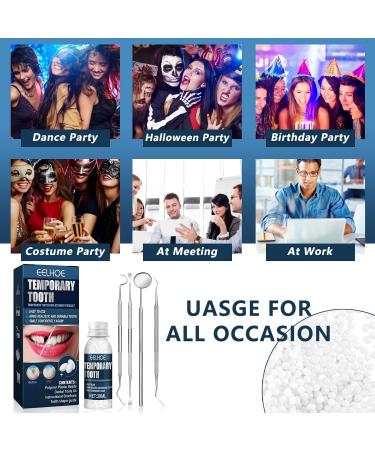 Buy Miioto Provisional Dentures - Temporary Dental Repair Kit for Missing Tooth | International Shipping Available - Buy Online on GoSupps.com