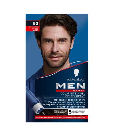 Ammonia-Free Gel Hair Color for Men - Perfect N 80 Natural Black Brown | International Shipping - Buy Online on GoSupps.com