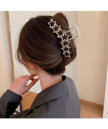 Star-shaped Metal Hair Claw Clip - Ideal for Styling | Large Hair Clip Accessory for Women and Girls - Buy Online on GoSupps.com