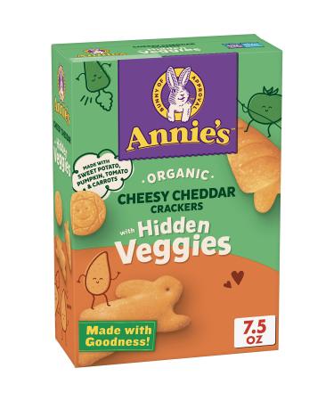 Annie's Hidden Veggie Cheddar Crackers, 7.5 oz - Buy Online on GoSupps.com