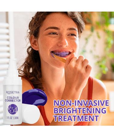ROSETRA V34 Purple Teeth Whitening Colour Corrector - Tooth Stain Removal Booster - Toothpaste for Colour Correcting Teeth (1 Fl Oz) - Buy Online on GoSupps.com
