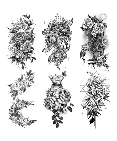 Cerlaza Temporary Tattoos for Women - 29 Sheets of 86 Styles, Long-Lasting Fake Tattoos for Adults - Tatuajes Temporales Body Art Sticker - Buy Online on GoSupps.com