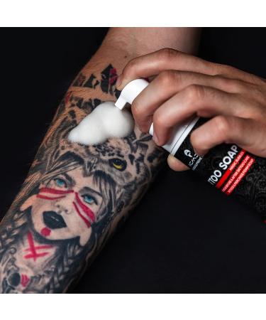 Hemera Tattoo Soap - Deep Cleansing Magic Foam for Tattoos | Tattoo Foam Prep Wash | 5 fl oz / 150 ml - Buy Online on GoSupps.com