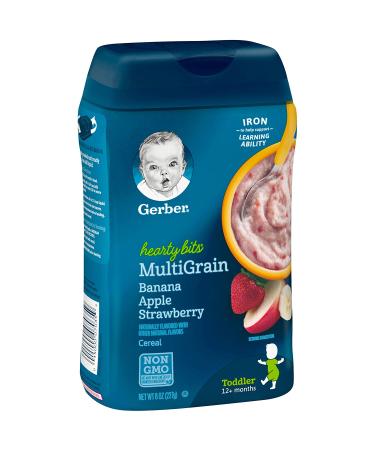 Gerber Hearty Bits MultiGrain Cereal 12+ Months - Banana Apple Strawberry 8 oz - Buy Online on GoSupps.com