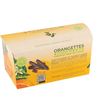 CHEVALIERS D'ARGOUGES French Master Chocolatiers - Orangettes coated dark chocolate 72% Organic/Fair Trade - Ballotin taste - Buy Online on GoSupps.com