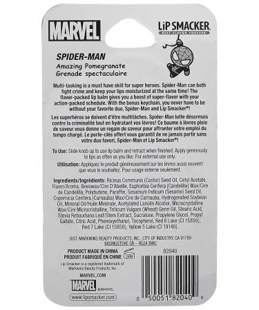 Marvel Spiderman Lip Smacker Keychain - Amazing Pomegranate Flavor | 0.14 Oz - Buy Online on GoSupps.com