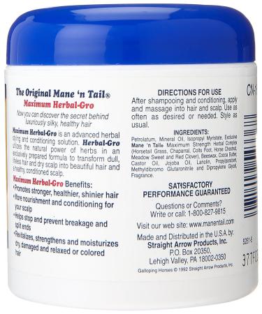 Mane 'n Tail Herbal Gro Natural Hair & Scalp Conditioner Pomade 5.5oz - Buy Online on GoSupps.com