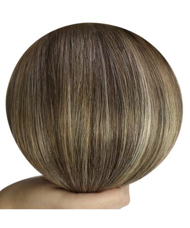 Youngsee Tressen 40cm Real Hair Balayage Weaving Extensions - Ombre Black Brown Blond 100g #1b/4/27 - Buy Online on GoSupps.com