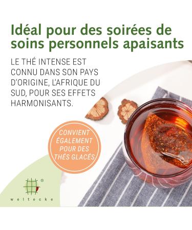 Weltecke Th Bio Rooibos Nature en vrac 300 g | Th Rooibos contr l et fabriqu en Allemagne | Th aux herbes aromatique naturellement v gan et sans caf ine | Roibos fra chement conditionn  - Buy Online on GoSupps.com