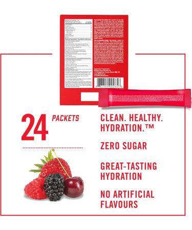 BioSteel Hydration Mix Great Tasting Hydration with Zero Sugar and No Artificial Flavours or Preservatives Mixed Berry Flavour 24 Single Serving Packets - Buy Online on GoSupps.com